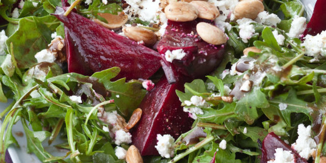 Balsamic Roasted Beet and Dried Plum Salad